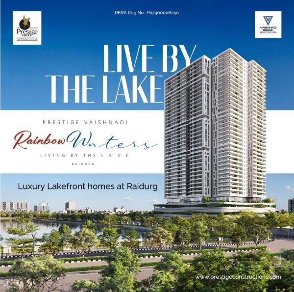 Lakefront luxury apartments in Raidurgam
